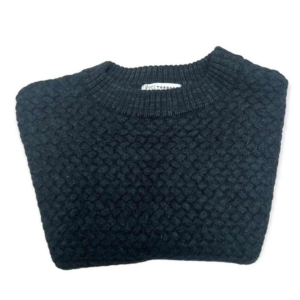 BillTornade Dark Green and Blue Wool Knit Sweater - Picture 8 of 8